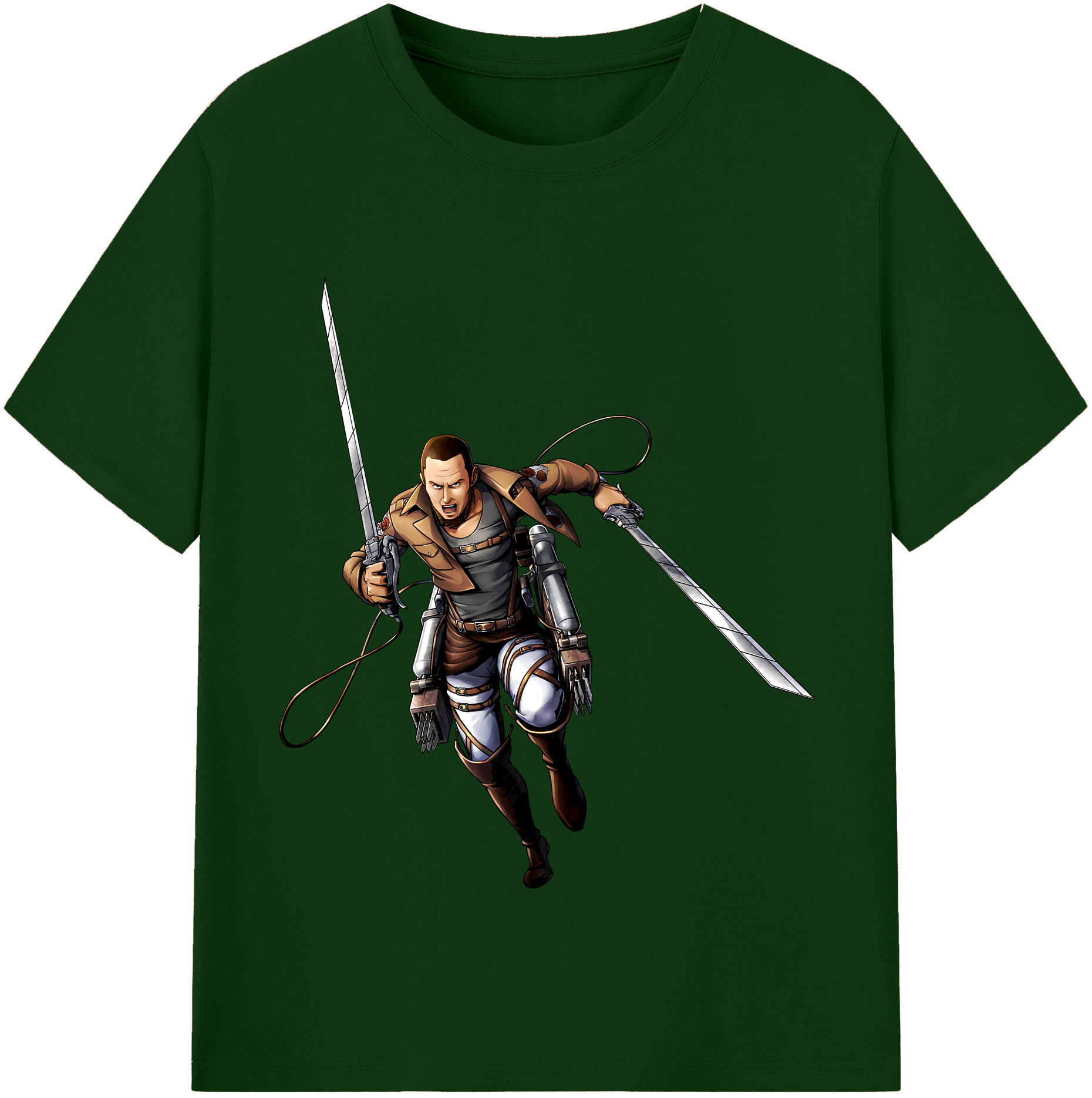 （画像用） 進撃の巨人 Attack on Titan 綿100％半袖Tシャツ（フロントプリント）